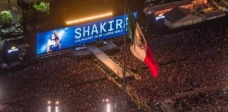 Shakira hace historia: reúne a más de 400 mil personas en concierto gratuito en el Zócalo de CDMX