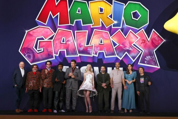 World premiere of 'The Super Mario Galaxy Movie' in Kyoto
